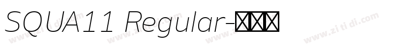 SQUA11 Regular字体转换